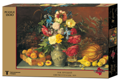 Пазл. Хруцкий И.Ф., Цветы и плоды, 1500 эл. (Стелла) - фото
